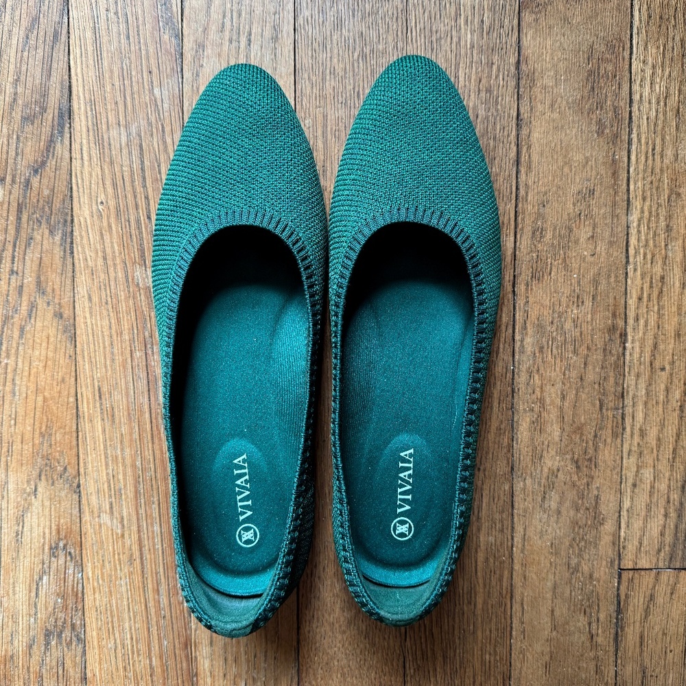 VIVAIA Women's 37.5 Green Flats